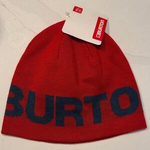 Burton Red and Blue Knit Beanie